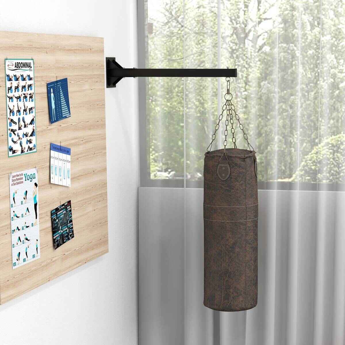 SPORTNOW Fitness-Zubehör schwarz Edelstahl B/H/L: ca. 17x80x48 cm