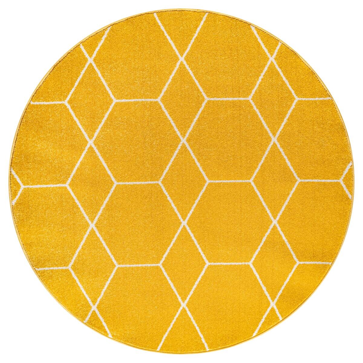 Sanat Teppich Trellis gelb B/L: ca. 150x150 cm