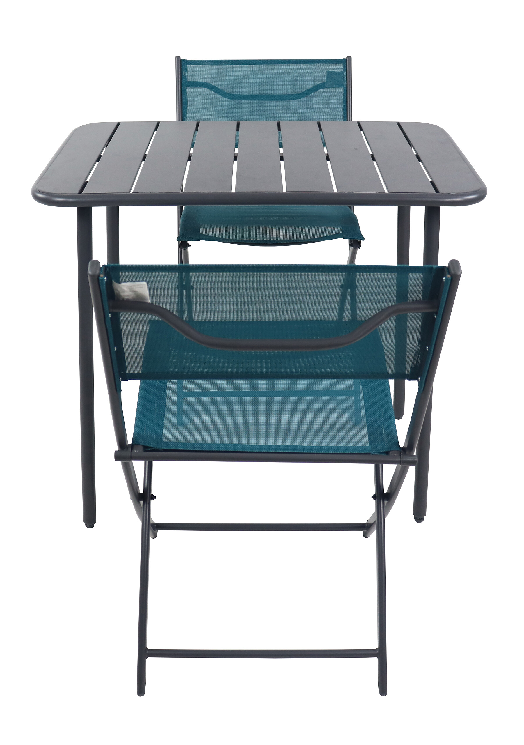 VCM Gartensitzgruppe Sumila türkis Stahl B/H/L: ca. 80x72x55 cm