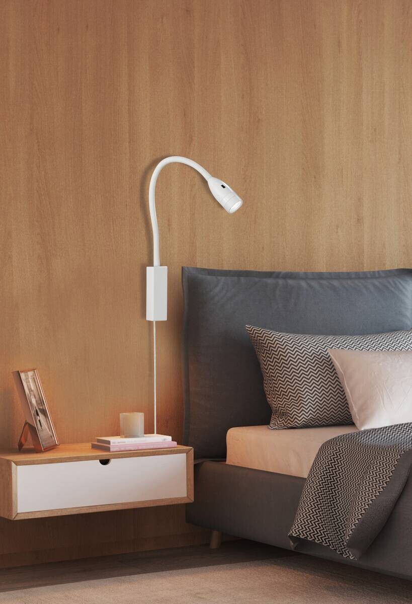 Fischer & Honsel LED-Wandspot 30169 weiß Metall B/H/T: ca. 4x61x4 cm 1 Brennstellen