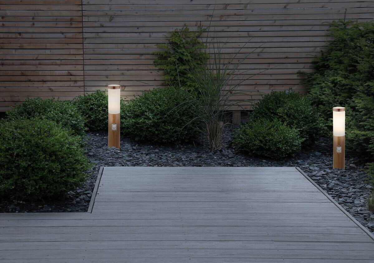 Außenleuchte braun Opal H/D: ca. 45x12,7 cm