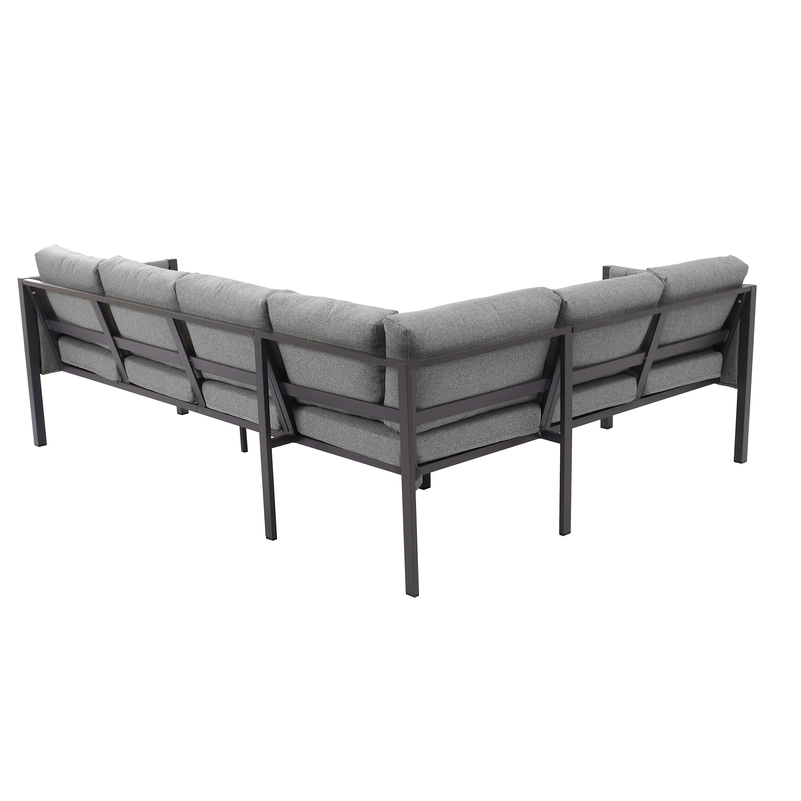 POCOline Gartensitzgruppe Alicante grau Alu