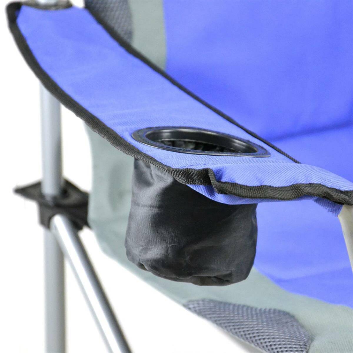 VCM Campingstuhl-Set royalblau Polyester-Mischgewebe B/H/L: ca. 90x110x57 cm