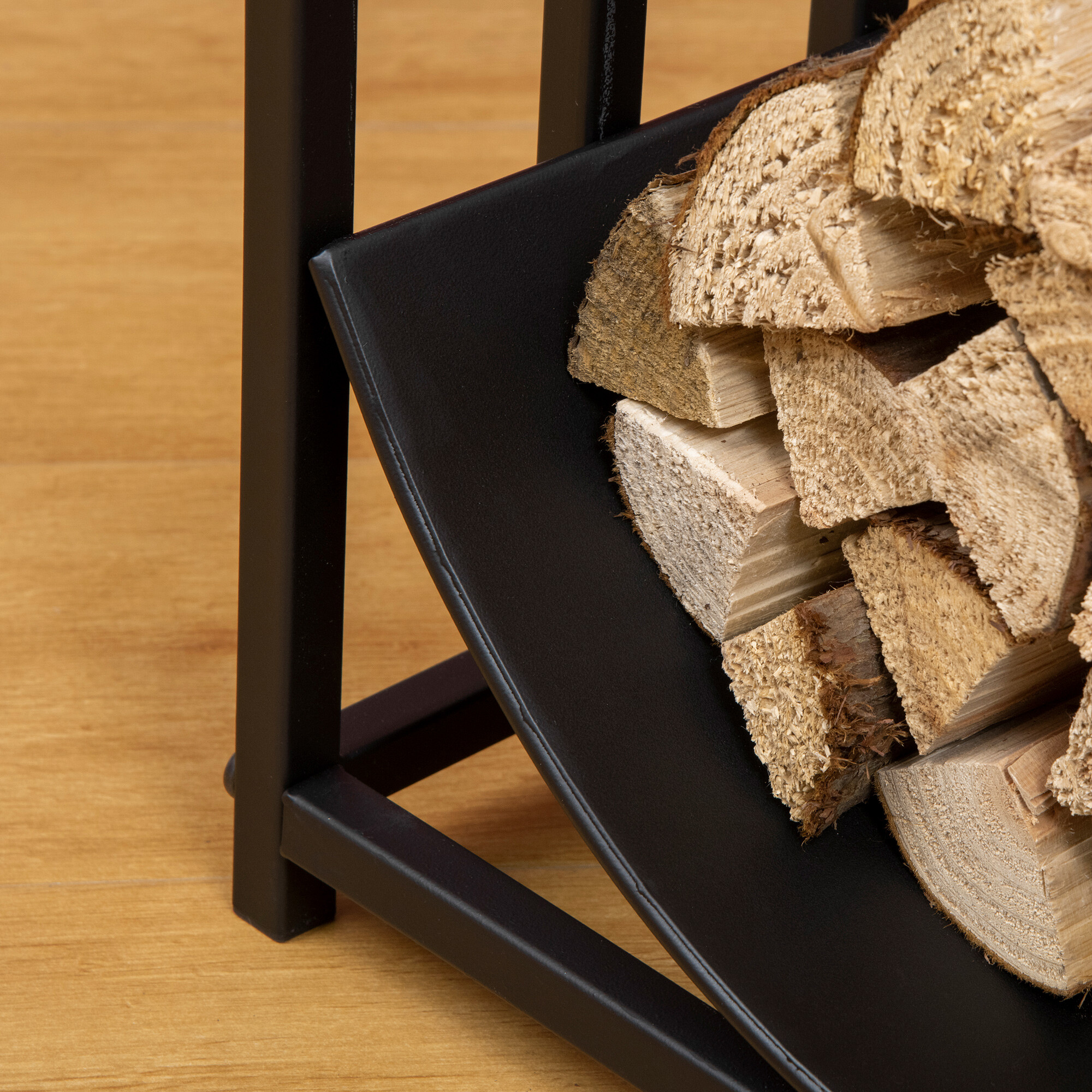 Outsunny Kaminholzregal schwarz B/H/L: ca. 33,5x43x42 cm