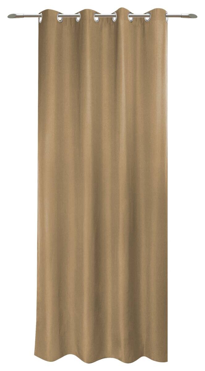 POCOline Ösenvorhang Sorrento Mocha Mousse B/L: ca. 140x245 cm