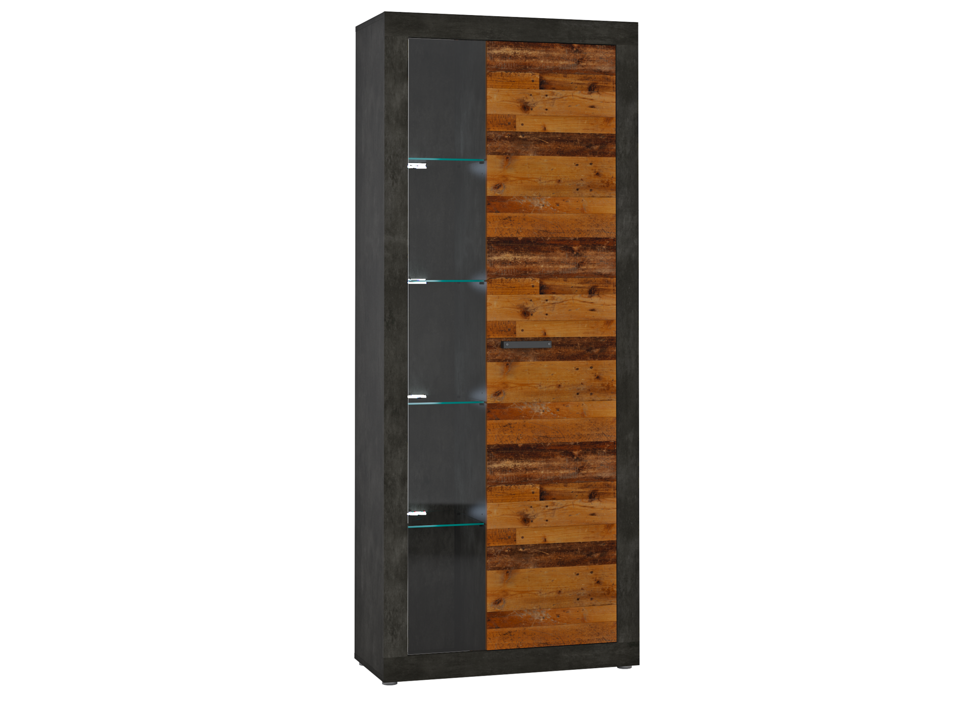 Standvitrine Kassel B/H/T: ca. 78x192x35 cm