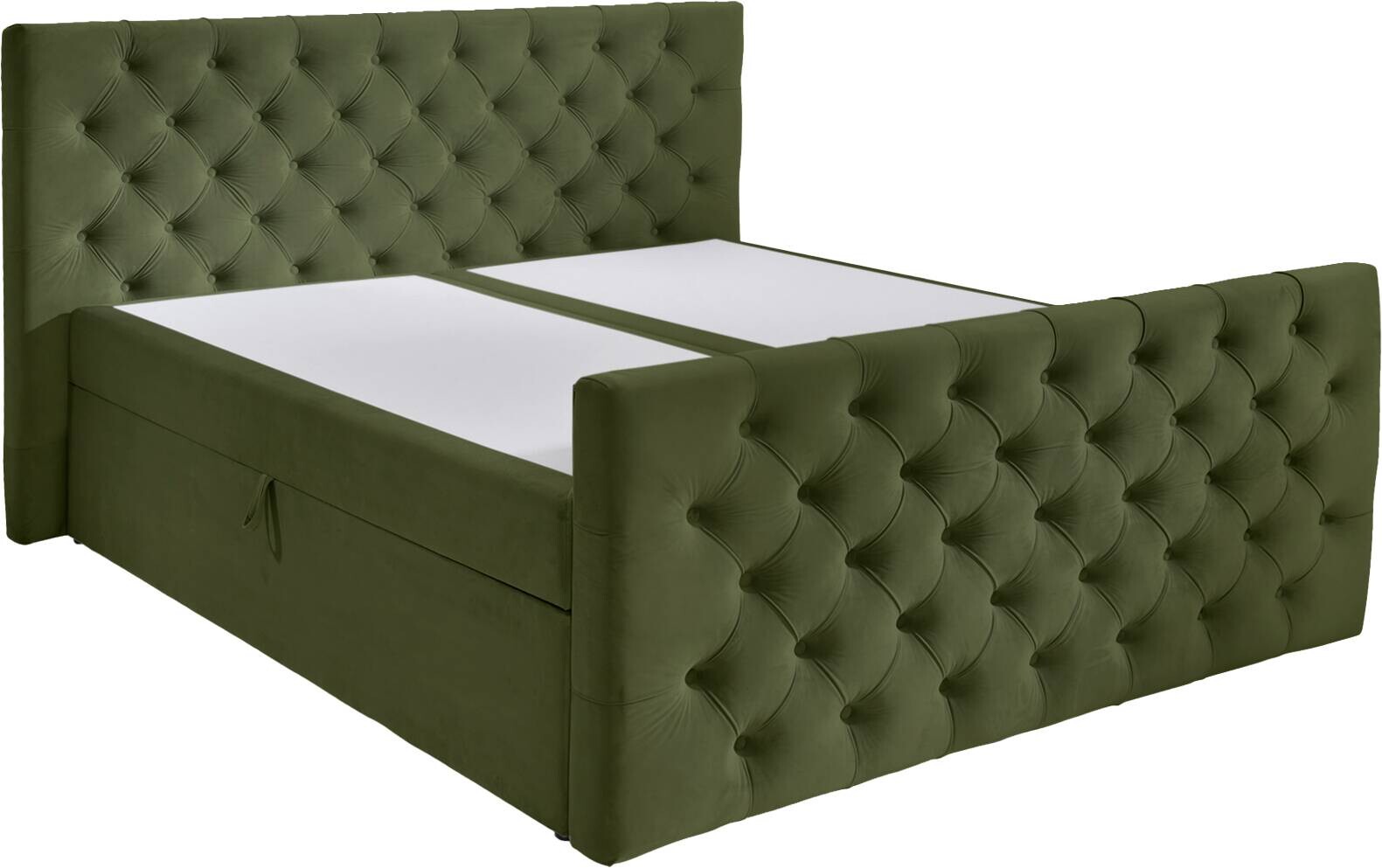 Boxbett Glow olive B/H/T: ca. 180x110x224 cm