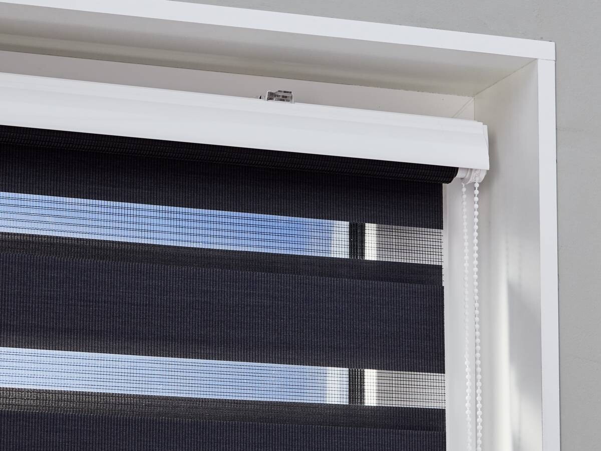 POCOline Doppelrollo mit Blende Easy-Fix anthrazit B/L: ca. 80x220 cm