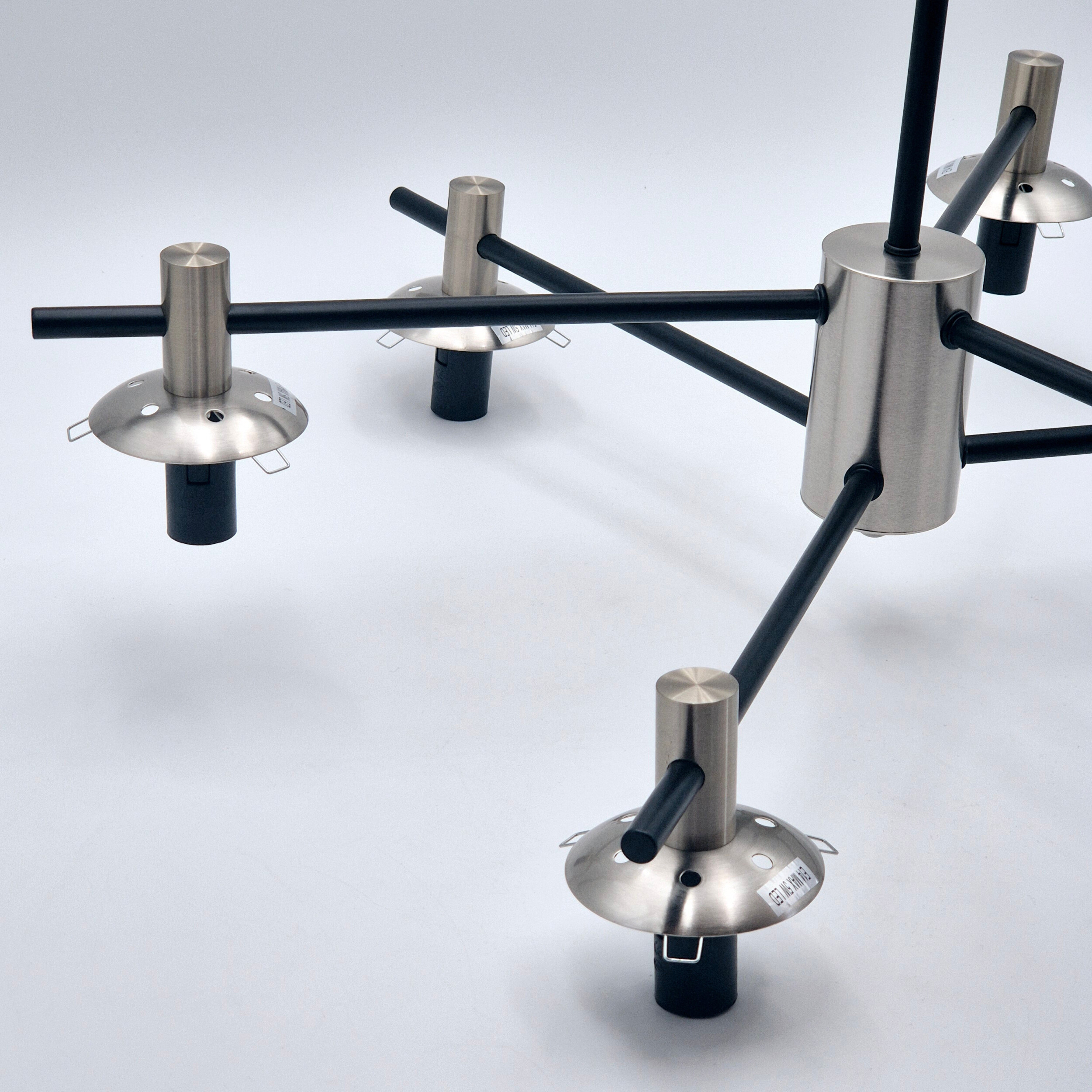 Lamkur Deckenleuchte Lilou Chrom Glas Stahl B/H/L: ca. 54x53x54 cm E14 6 Brennstellen