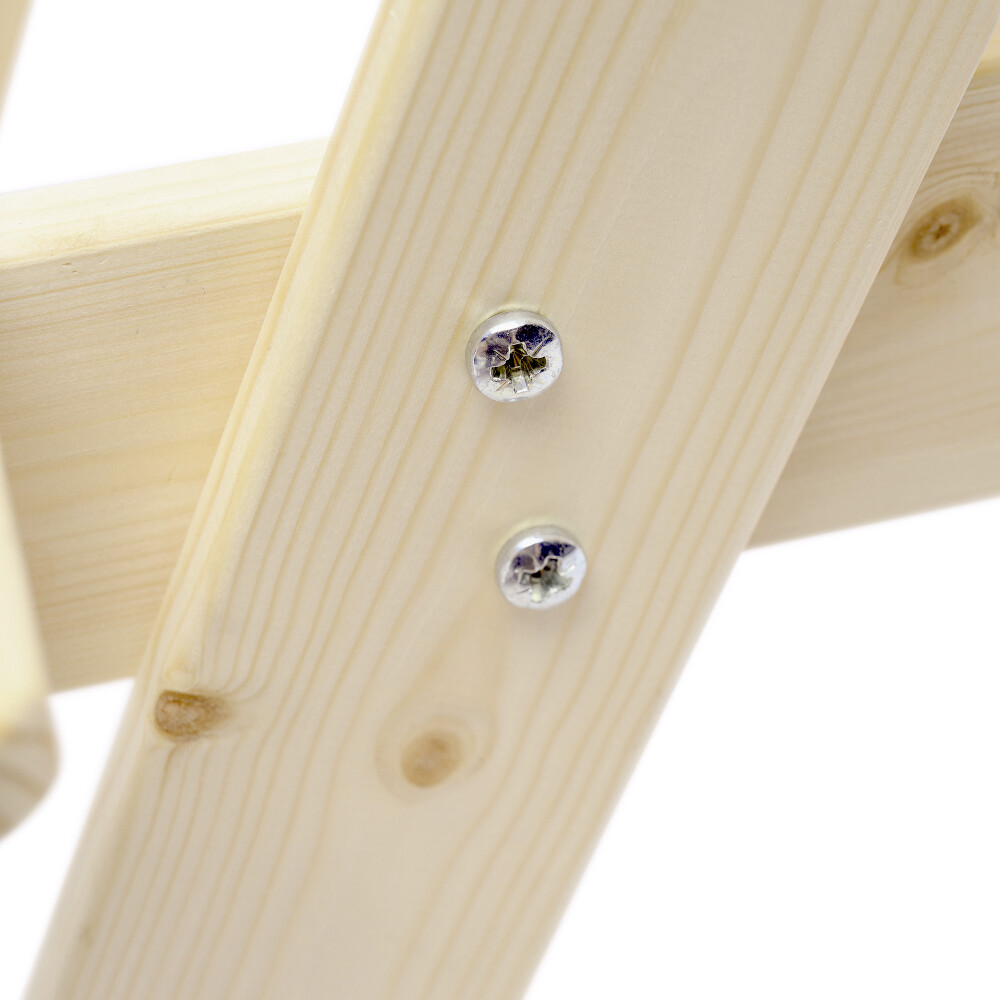 Timbela Kindersitzgarnitur M012 natur Holz B/H/L: ca. 60x50x81 cm