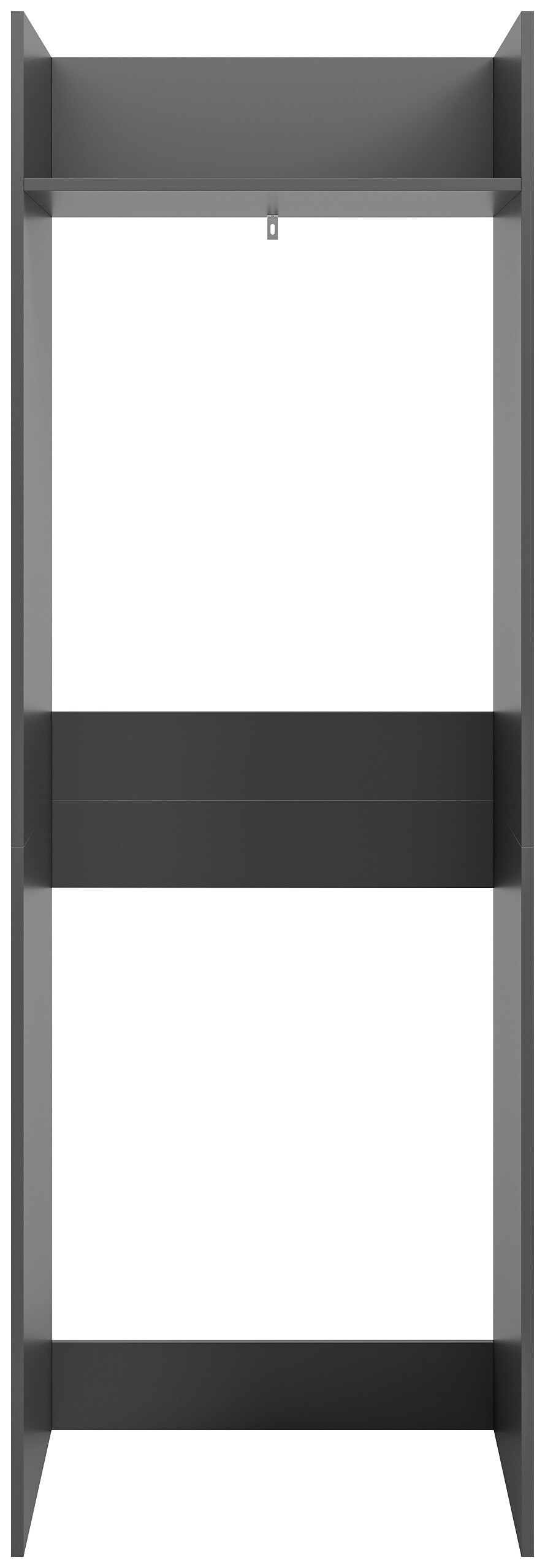 Waschmaschinenumbauschrank Free anthrazit B/H/T: ca. 66x196x66 cm