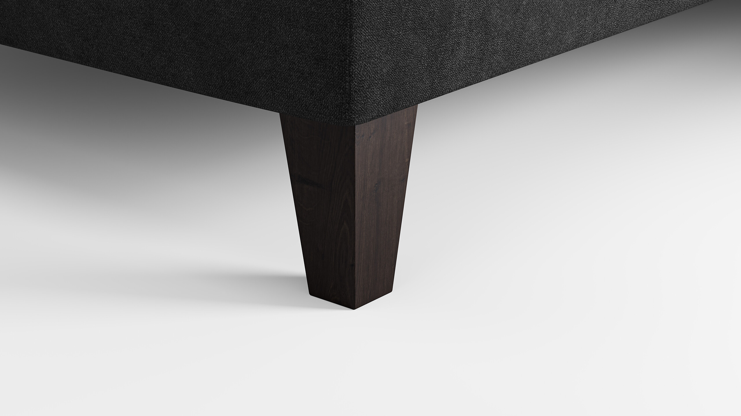 Ecksofa grau schwarz B/H/T: ca. 306x92x202 cm