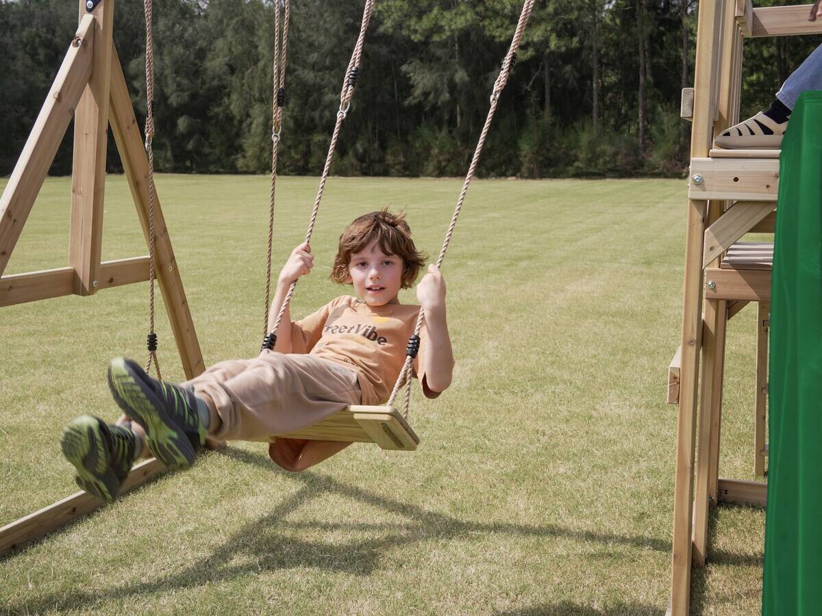 AXI Spielturm Mette grün B/H/L: ca. 366x267x383 cm