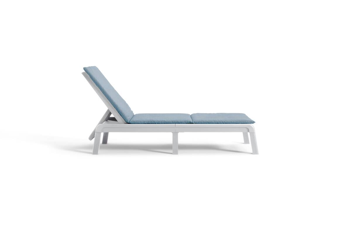 Jardin Sonnenliege Mallorca weiß Kunststoff B/H/L: ca. 59x255x78 cm