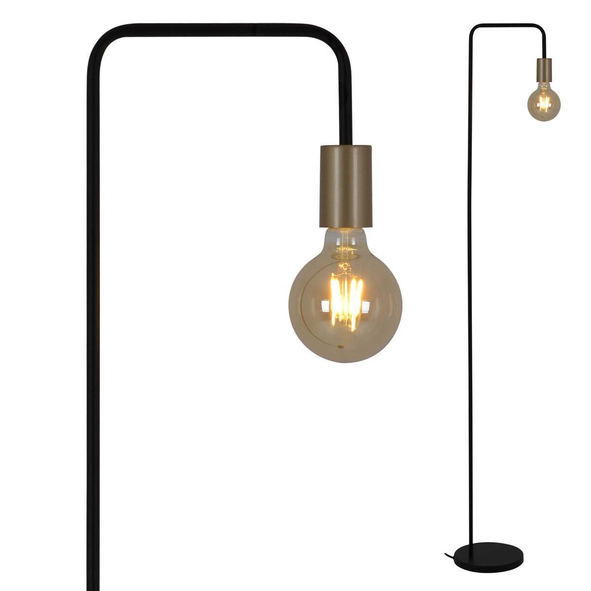 Näve Leuchten Stehleuchte 2097222 schwarz Kunststoff Metall B/H/T: ca. 20,5x150x20,5 cm 1 Brennstellen