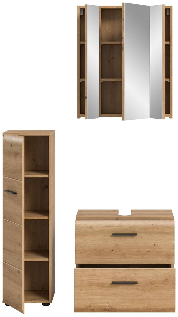 Badezimmer-Set Ice Artisan Oak Nachbildung B/H/T: ca. 105x185x30 cm