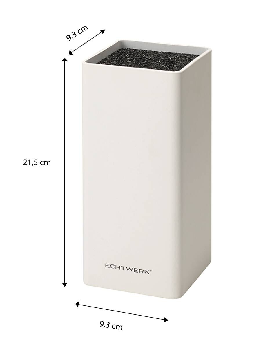 ECHTWERK Messerblock Square weiß Kunststoff 1 tlg.