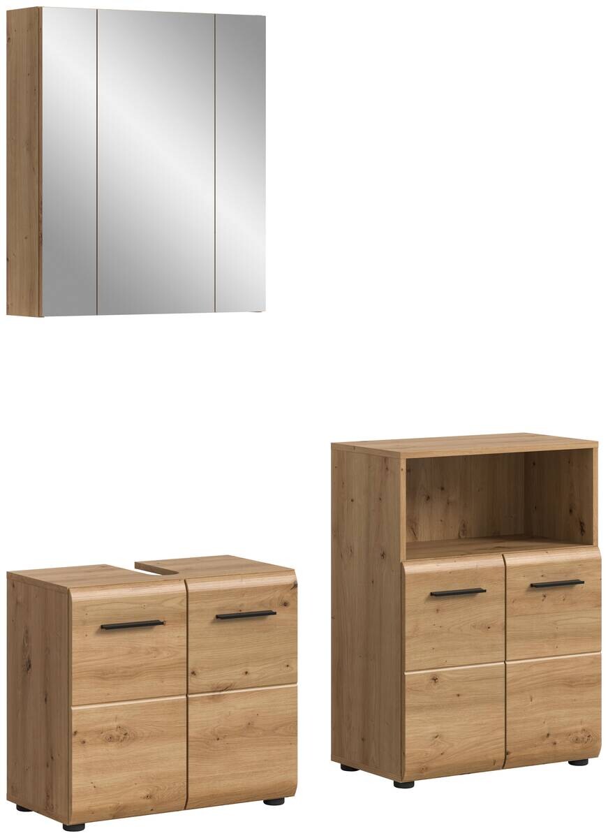 Badezimmer-Set Ice Artisan Oak Nachbildung B/H/T: ca. 180x185x30 cm