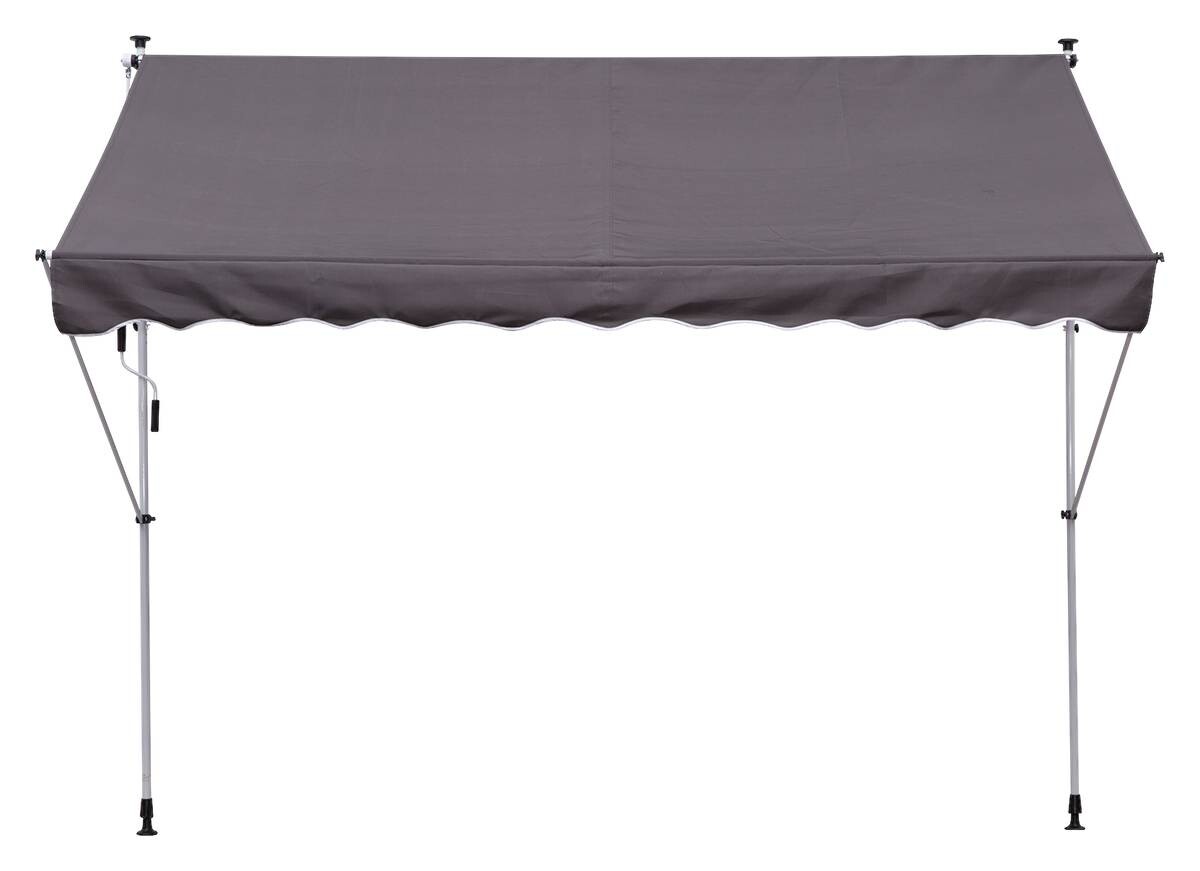 Outsunny Klemm-Markise grau B/H/L: ca. 300x280x150 cm