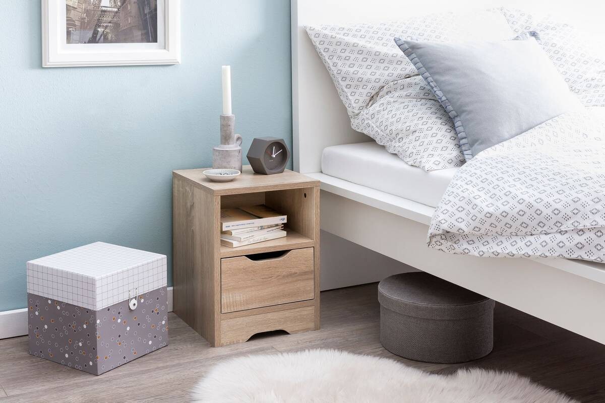 Nachtkonsole Sonoma Nachbildung B/H/T: ca. 31x43x31 cm