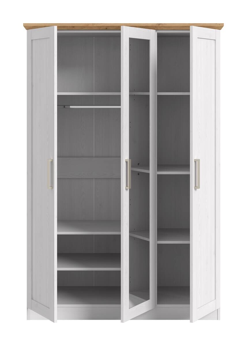 Kleiderschrank FLORENZ Sibiu Lärche Nachbildung Eiche Artisan Nachbildung B/H/T: ca. 124x184x54 cm