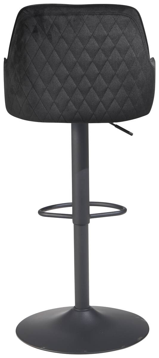 Barhocker schwarz Samt B/H/T: ca. 45x106x45 cm