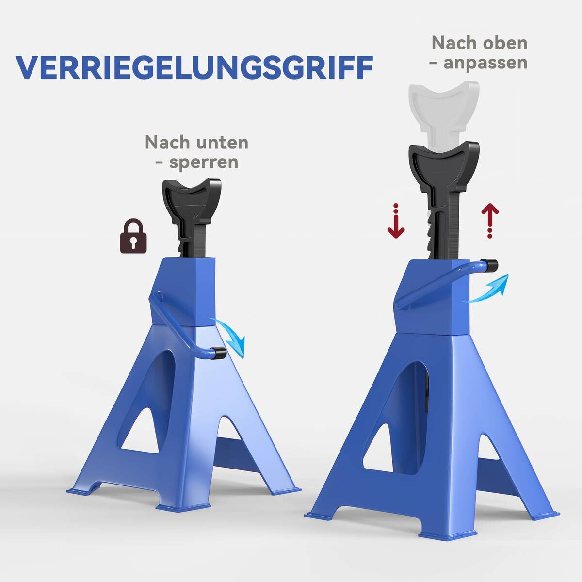 HOMCOM Unterstellbock B/H/L: ca. 24x60x27 cm