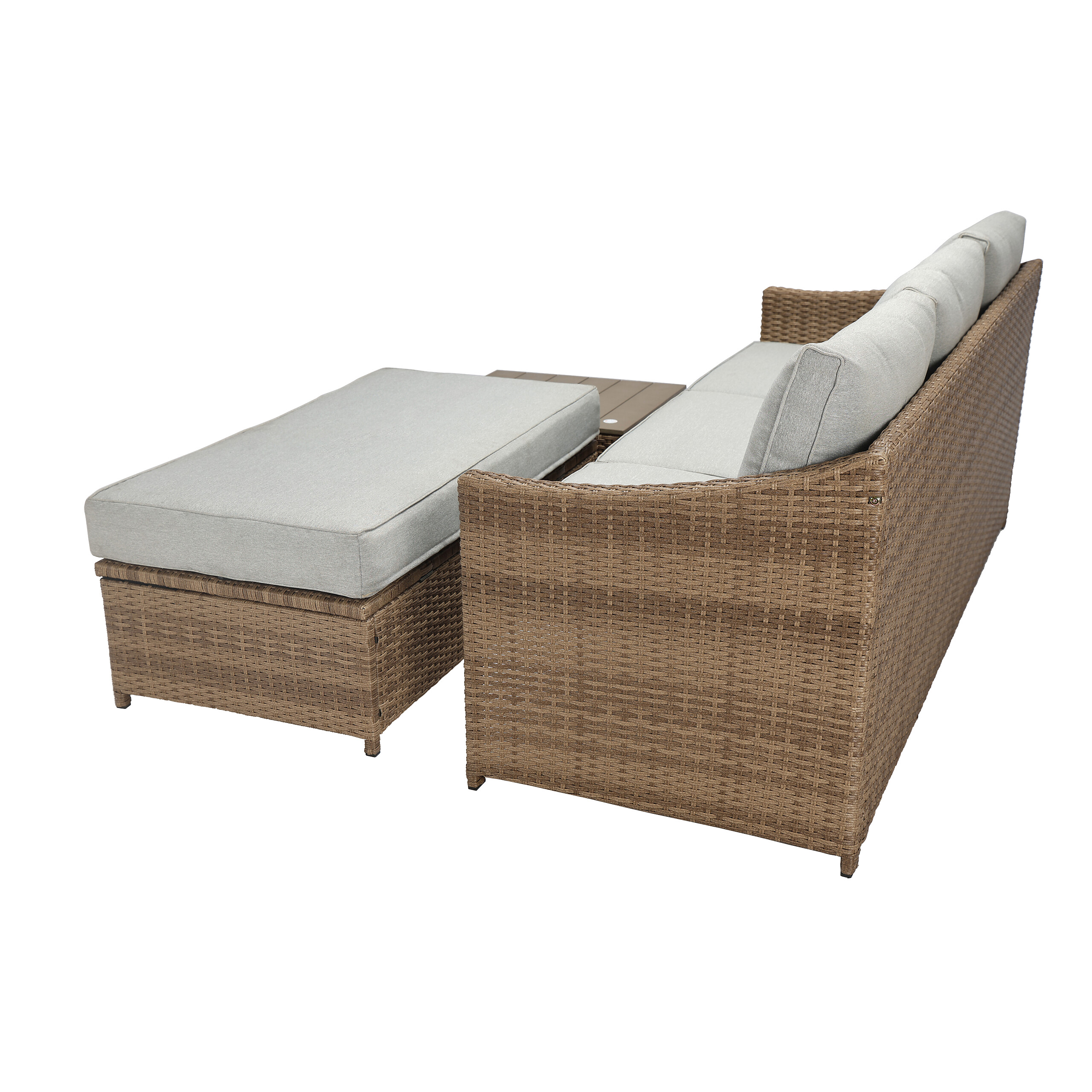 POCOline Gartensitzgruppe Anna braun Stahl