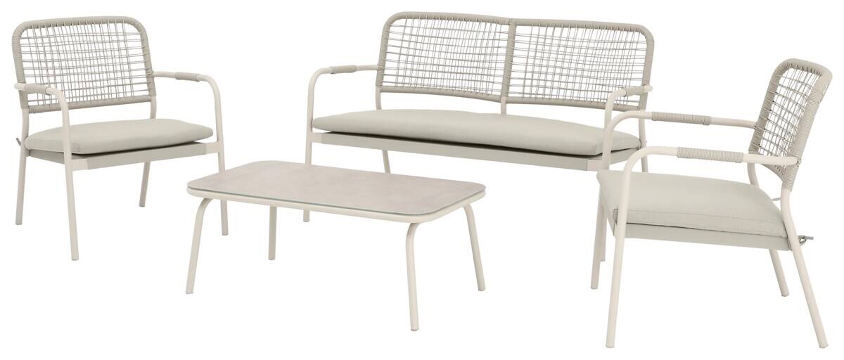 POCOline Gartensitzgruppe beige Stahl