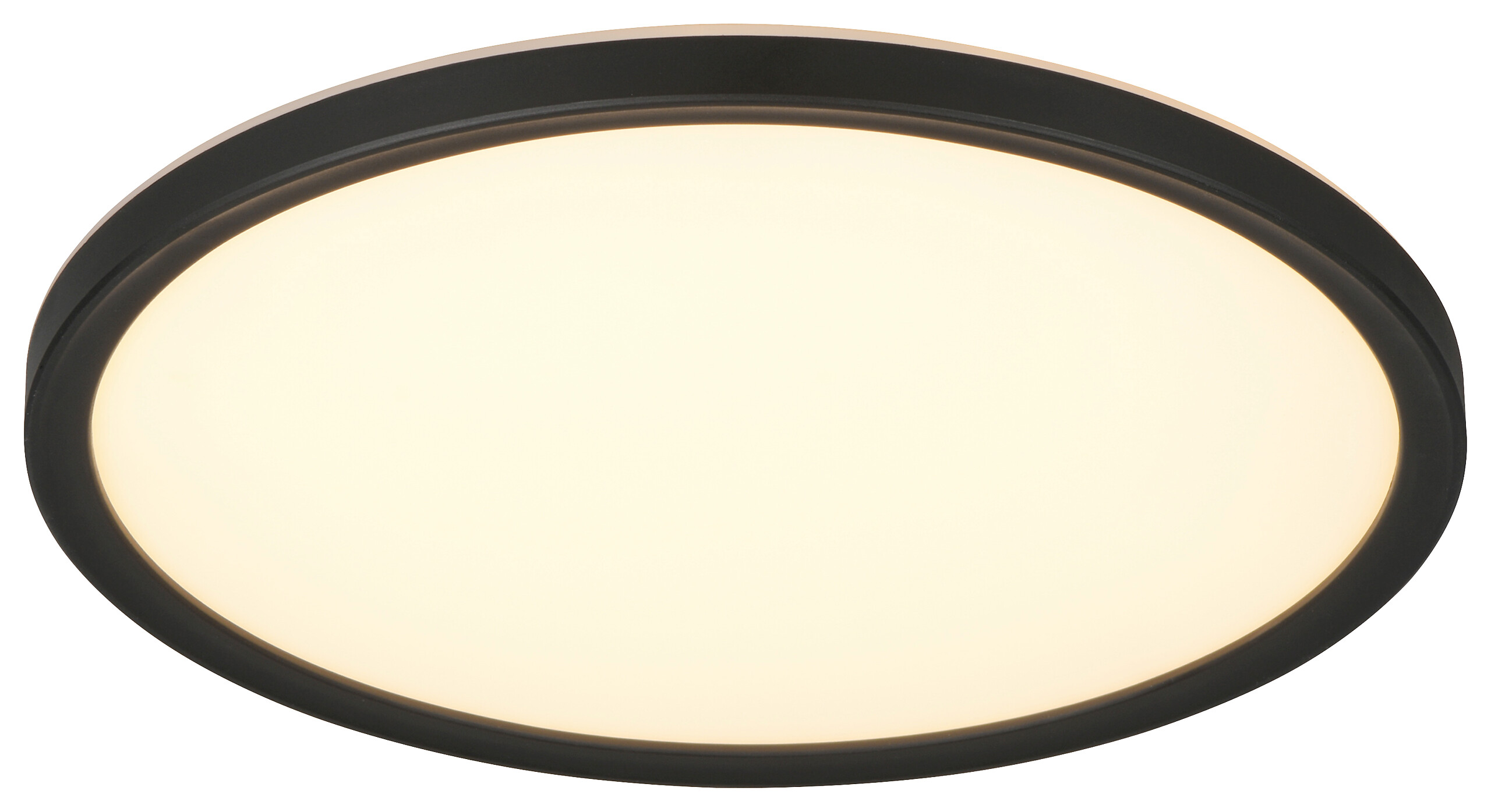 Reality Leuchten LED-Deckenleuchte Joko schwarz Kunststoff B/H: ca. 29x3 cm