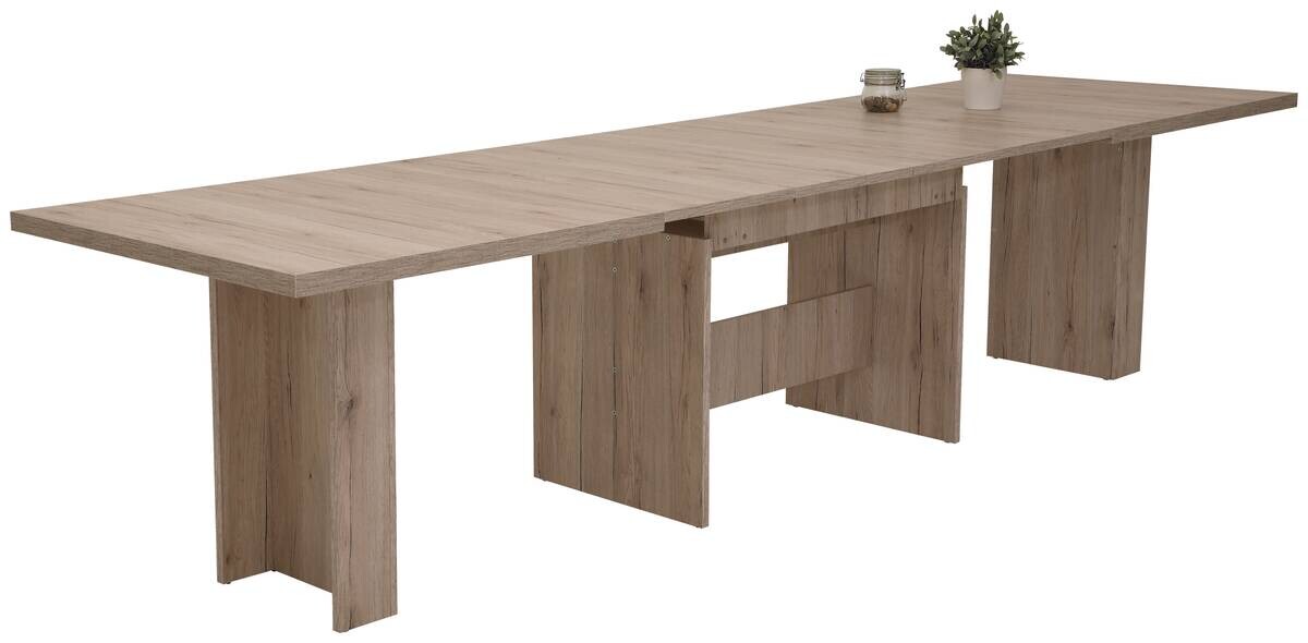 Essgruppe Lia II Eiche anthrazit Microfaser B/H/T: ca. 320x76x90 cm