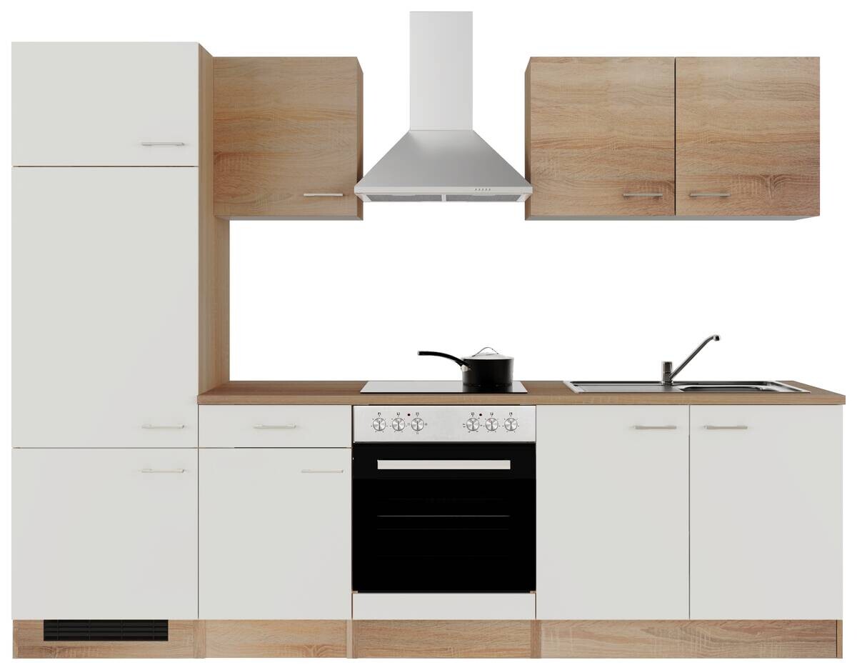 Küchenblock Samoa weiß B/H/T: ca. 270x200x60 cm