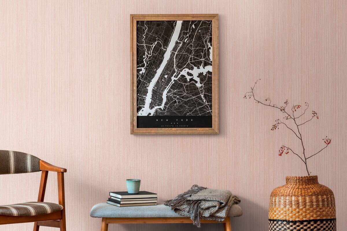 A.S.Creation Vliestapete rosa beige B/H/D: ca. 53x1005x8 cm