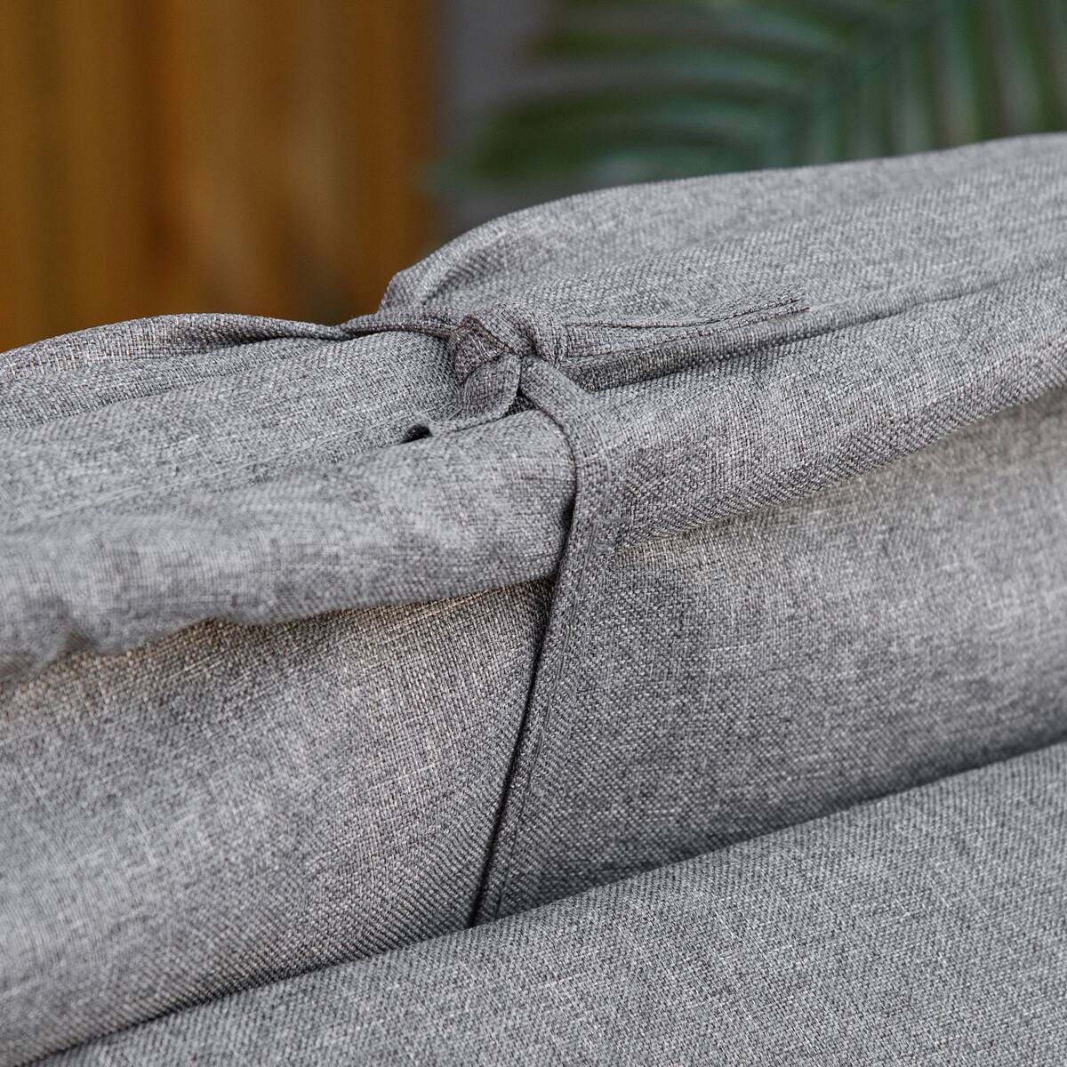 Outsunny Gartenliege grau Edelstahl B/H/L: ca. 65x195x40 cm