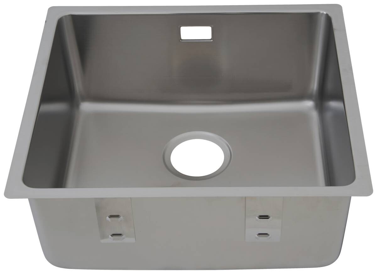 Respekta Einbauspüle Detroit 49 x 44 Edelstahl B/H/T: ca. 44x49x22,5 cm