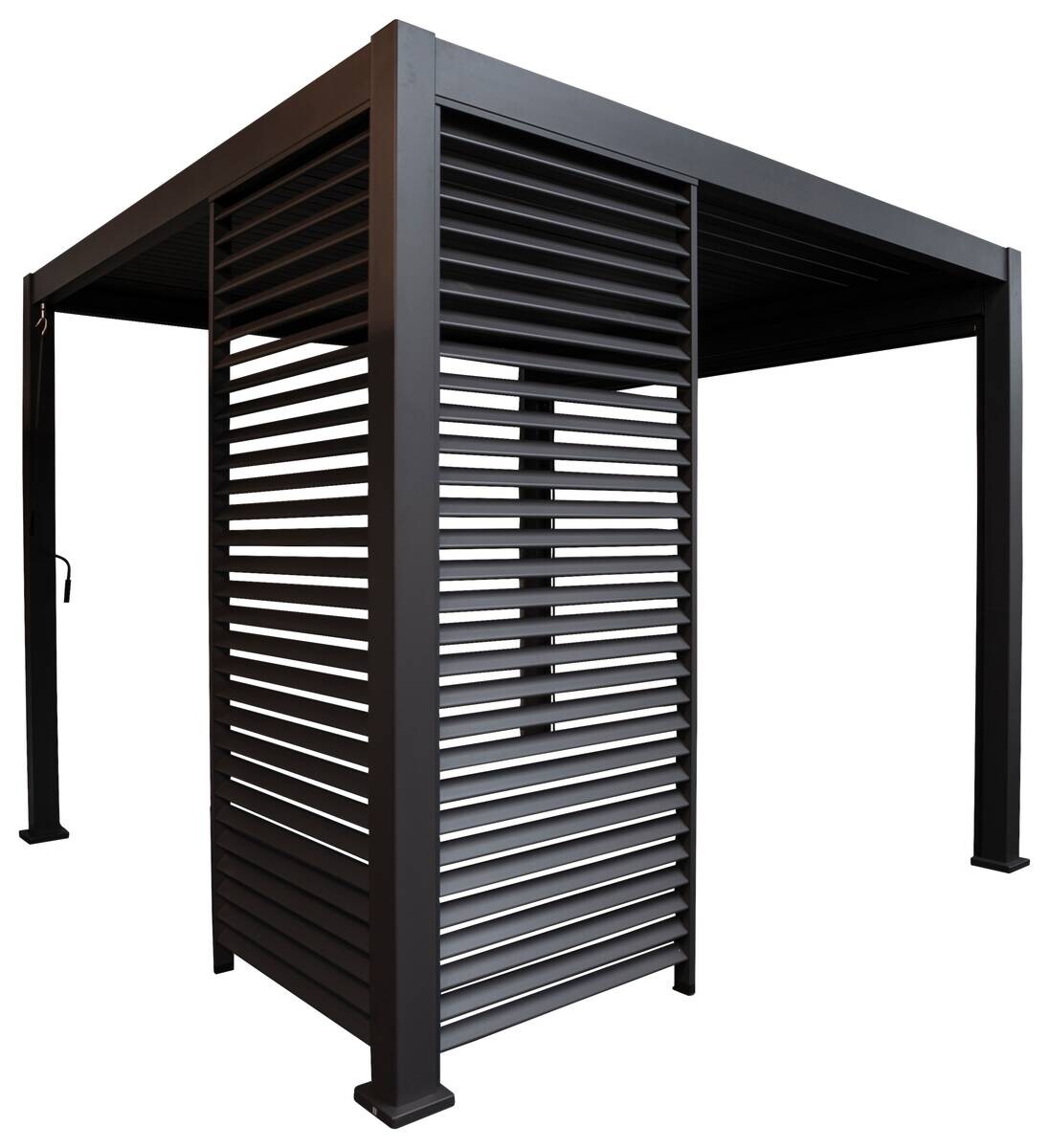 Mirador Lamellen-Seitenteil für Pergola Deluxe anthrazit Aluminium B/H/L: ca. 93x236,1x6 cm