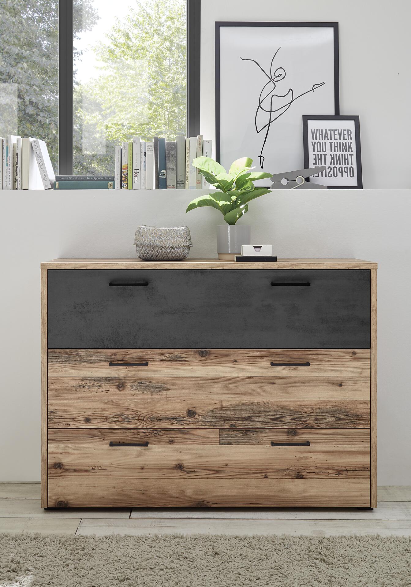 Kommode Alicante Alpin Lodge Nachbildung B/H/T: ca. 120x89x38 cm