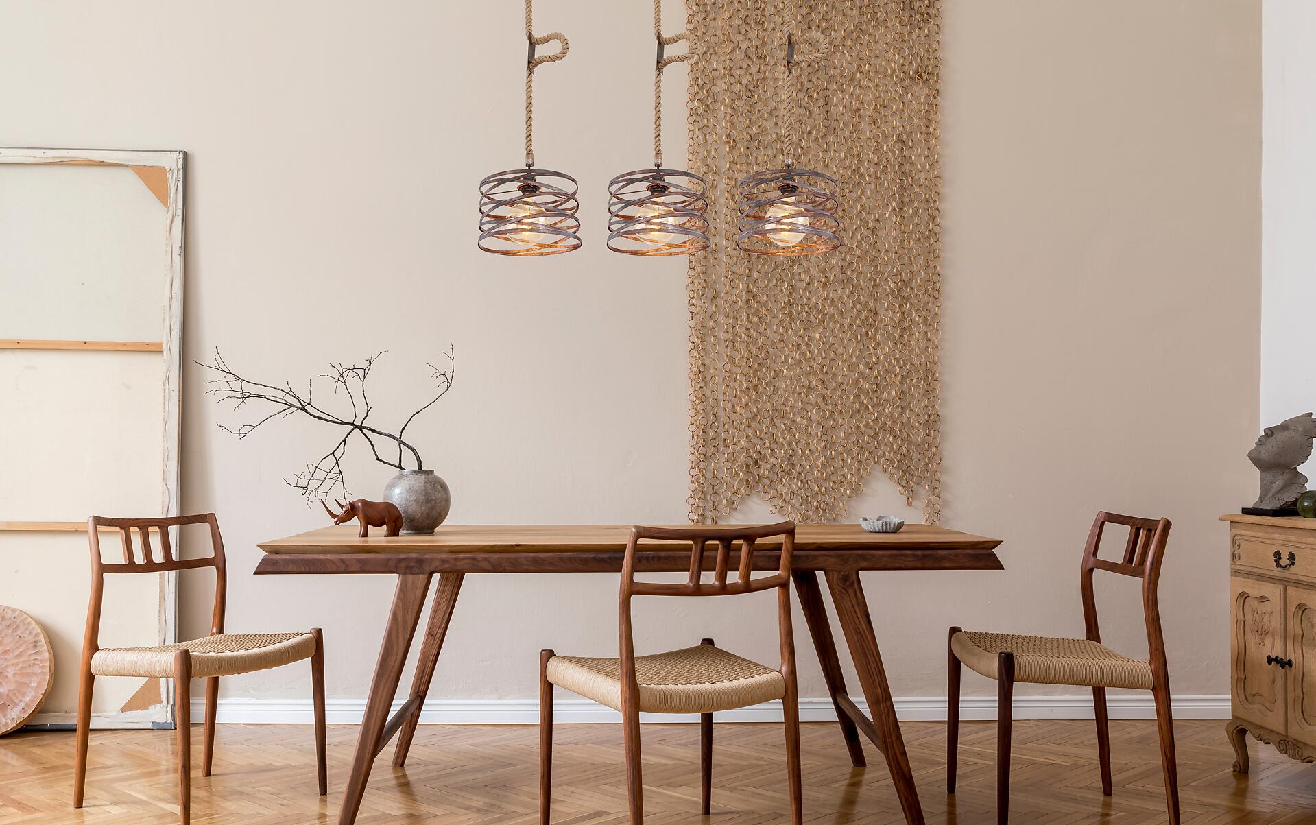 GLOBO Pendelleuchte MARCO 15641-3H schwarz rostfarbig Metall Hanfseil B/H/L: ca. 28x120x115 cm 3.0 Brennstellen GLOBO Pendelleuchte MARCO 15641-3H schwarz rostfarbig Metall Hanfseil B/H/L: ca. 28x120x115 cm 3.0 Brennstellen