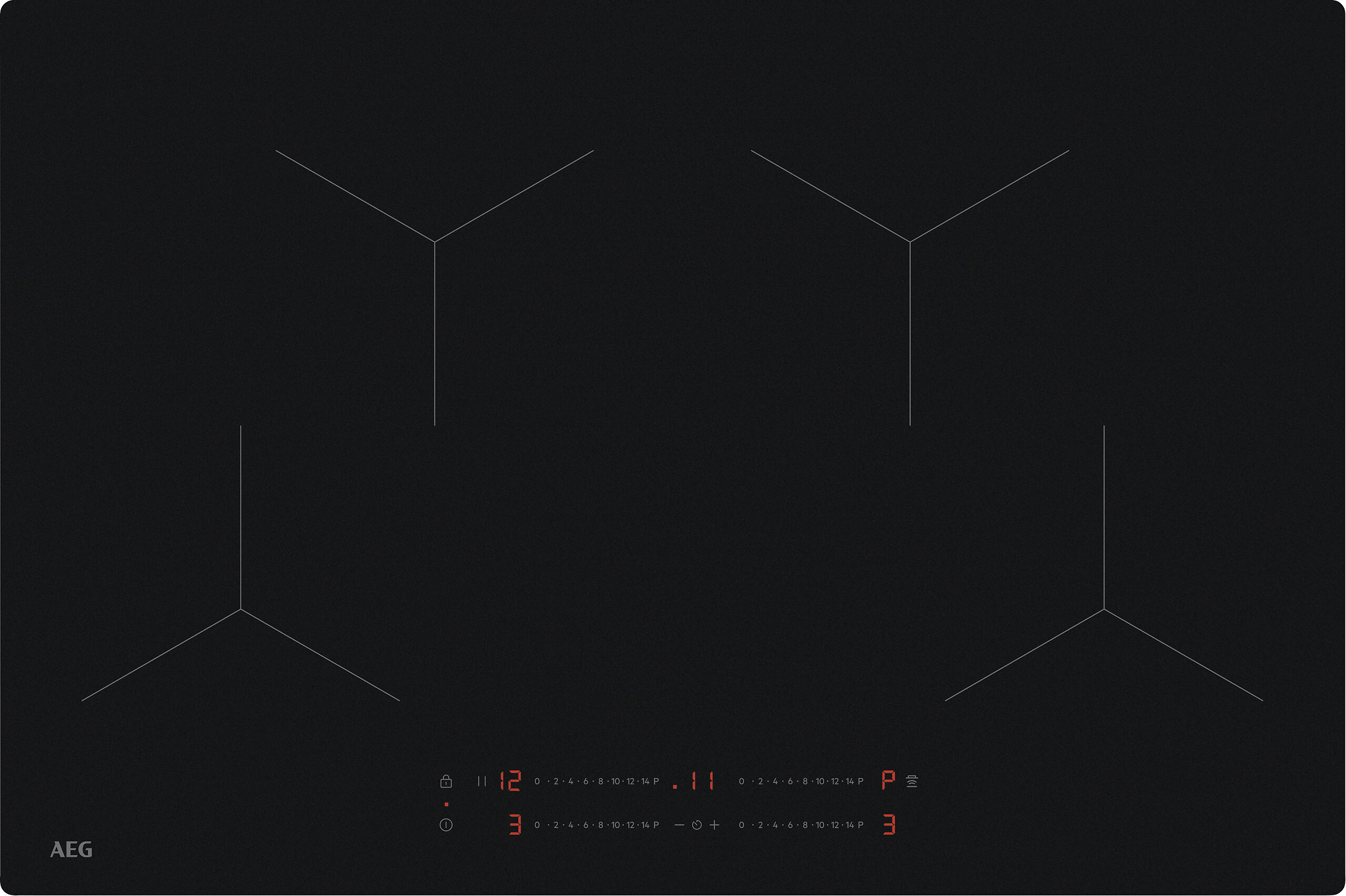 AEG Backofen-Set XXXL80 schwarz B/H/T: ca. 59,5x59,4x56,7 cm