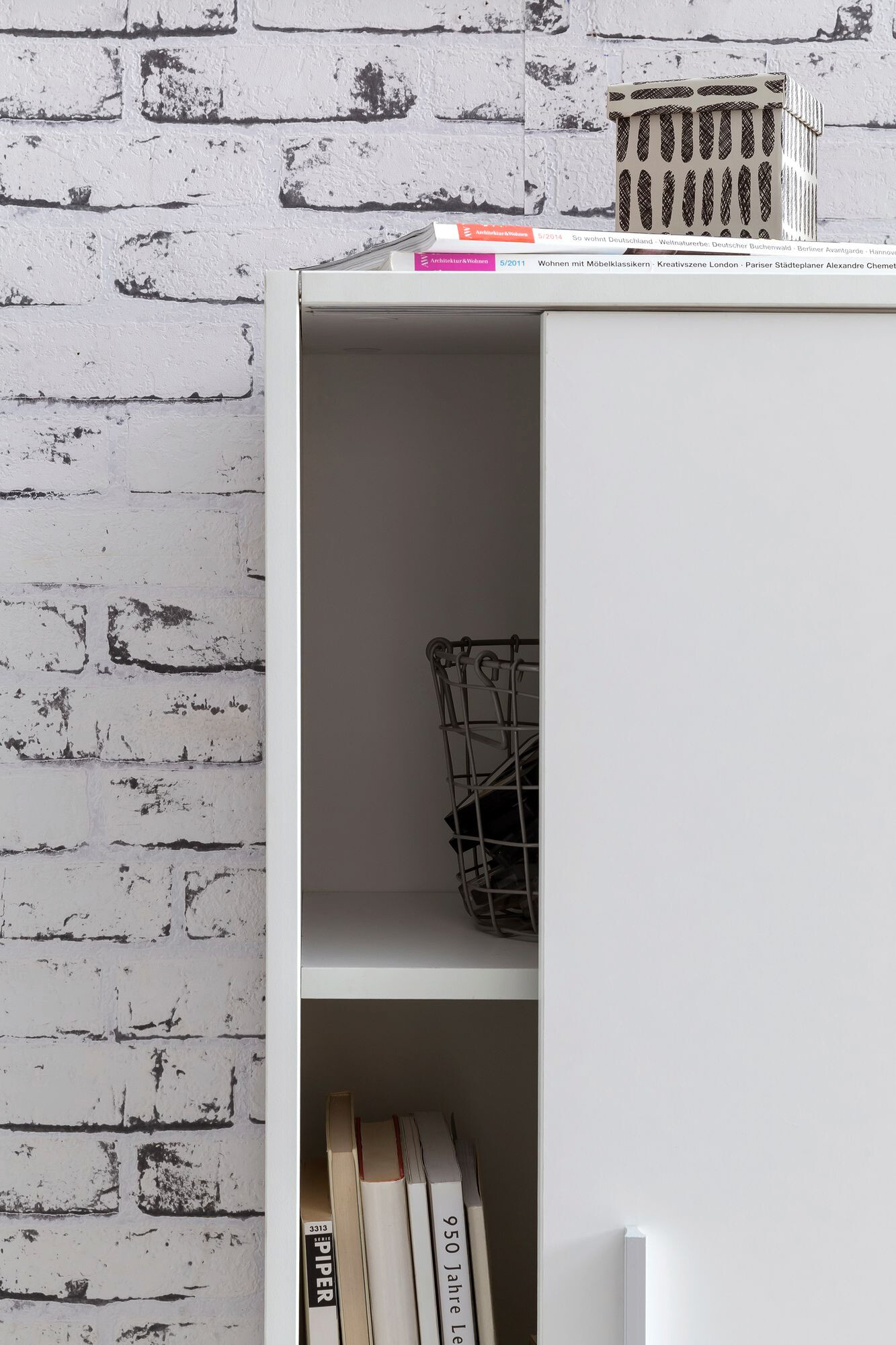 Aktenschrank weiß B/H/T: ca. 60x107,5x28,5 cm