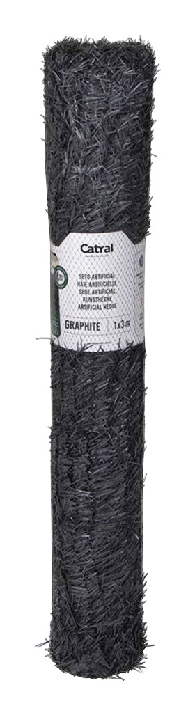 NORTENE Kunsthecke anthrazit PVC B/H/L: ca. 300x15x102 cm