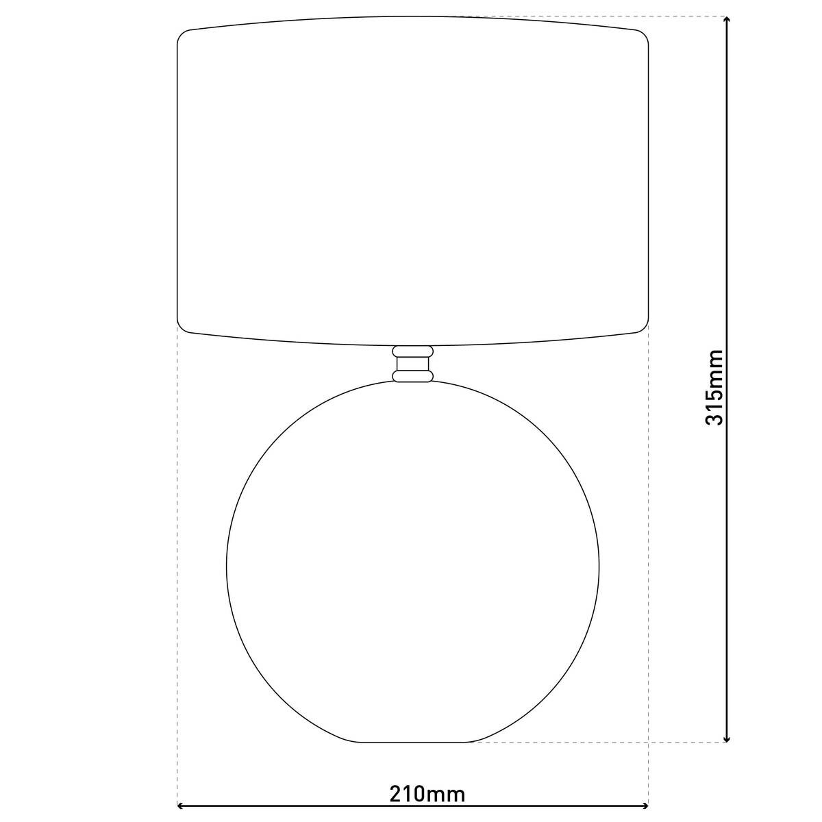 Näve Leuchten Tischleuchte 3194527 natur Keramik B/H/T: ca. 13,5x31,5x21 cm E14 1 Brennstellen