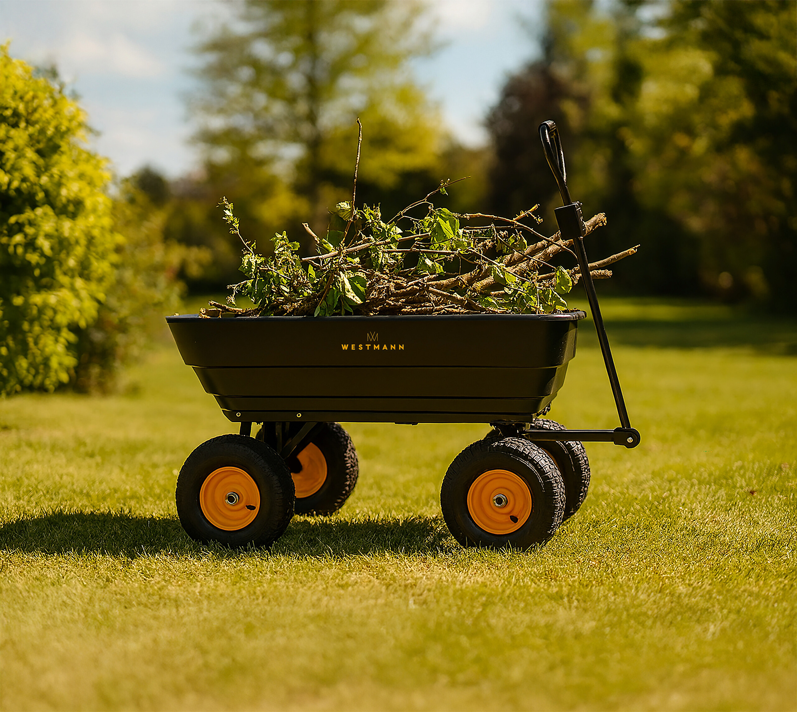 Westmann Schubkarre Prakta schwarz B/H/L: ca. 59,5x105x119 cm