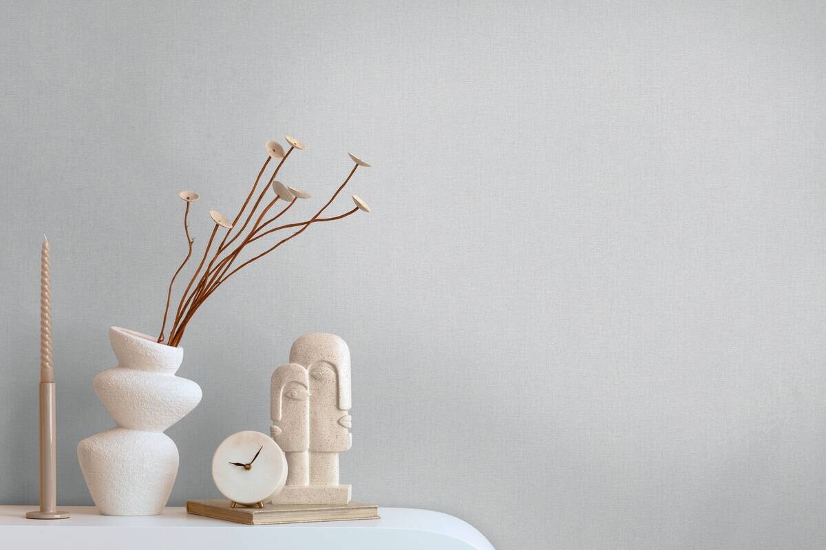 A.S.Creation Vliestapete hellgrau B/H/D: ca. 53x1005x9,3 cm