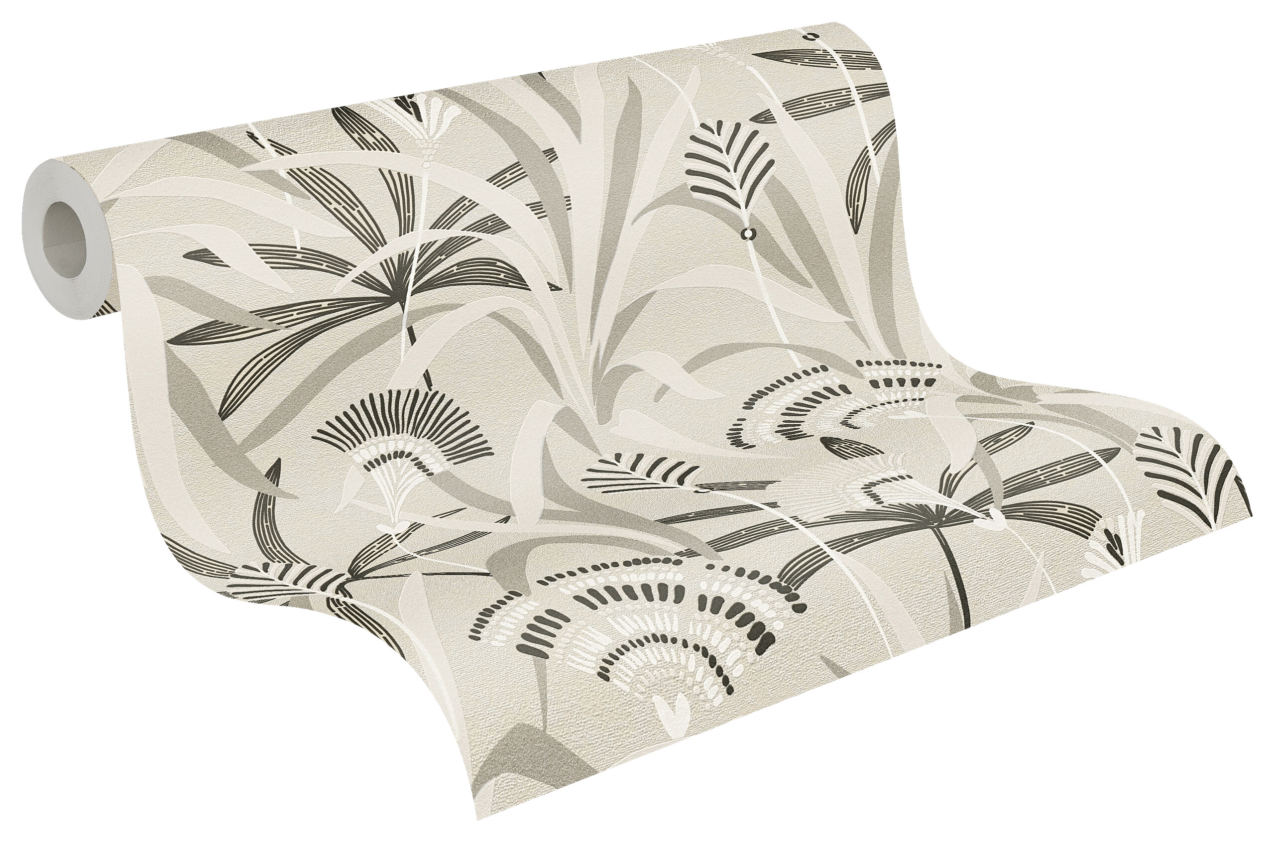 A.S.Creation Vliestapete weiß grau schwarz B/H/D: ca. 53x1005x9,2 cm