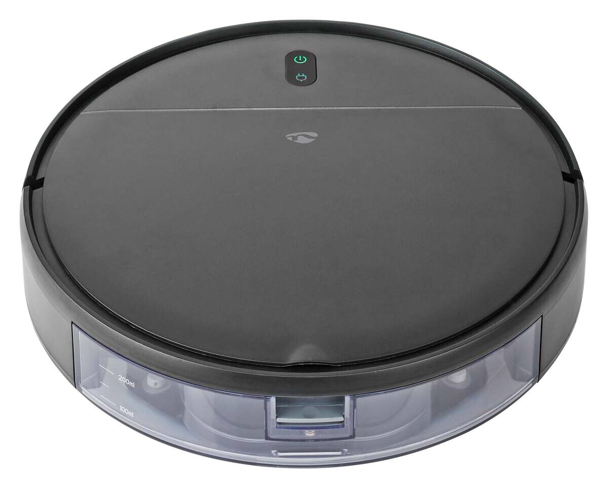 Nedis Roboter-Staubsauger schwarz Kunststoff B/H/L: ca. 32x7,8x0,3 cm