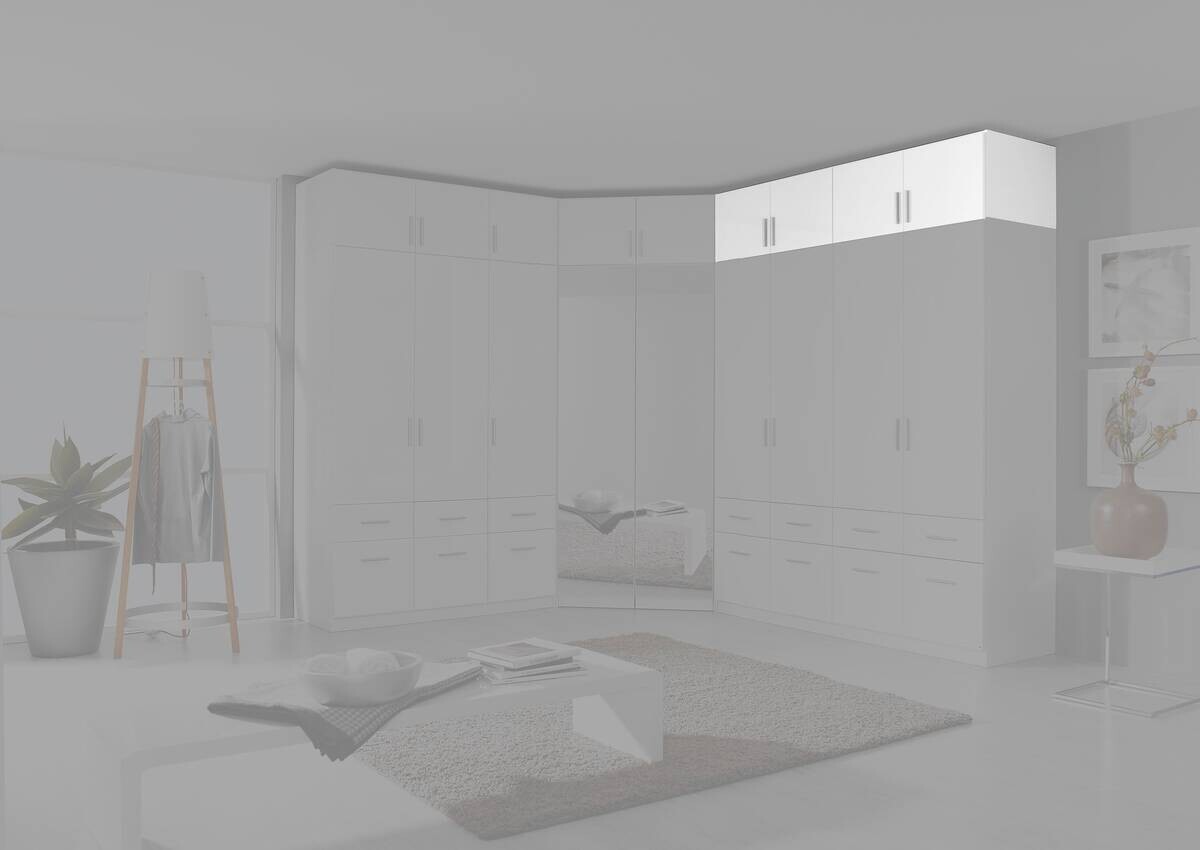 Schrankaufsatz Celle weiß Alpinweiß B/H/T: ca. 181x39x54 cm Schrankaufsatz Celle weiß Alpinweiß B/H/T: ca. 181x39x54 cm