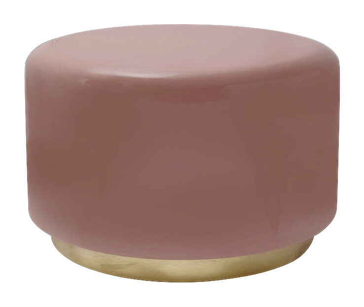 360 Living Hocker Artisse 251 rosa gold Metall H/D: ca. 43x51,5 cm