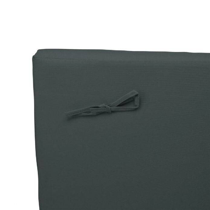 VCM Liegenauflage 2er Set anthrazit Polyester B/L: ca. 58x188 cm