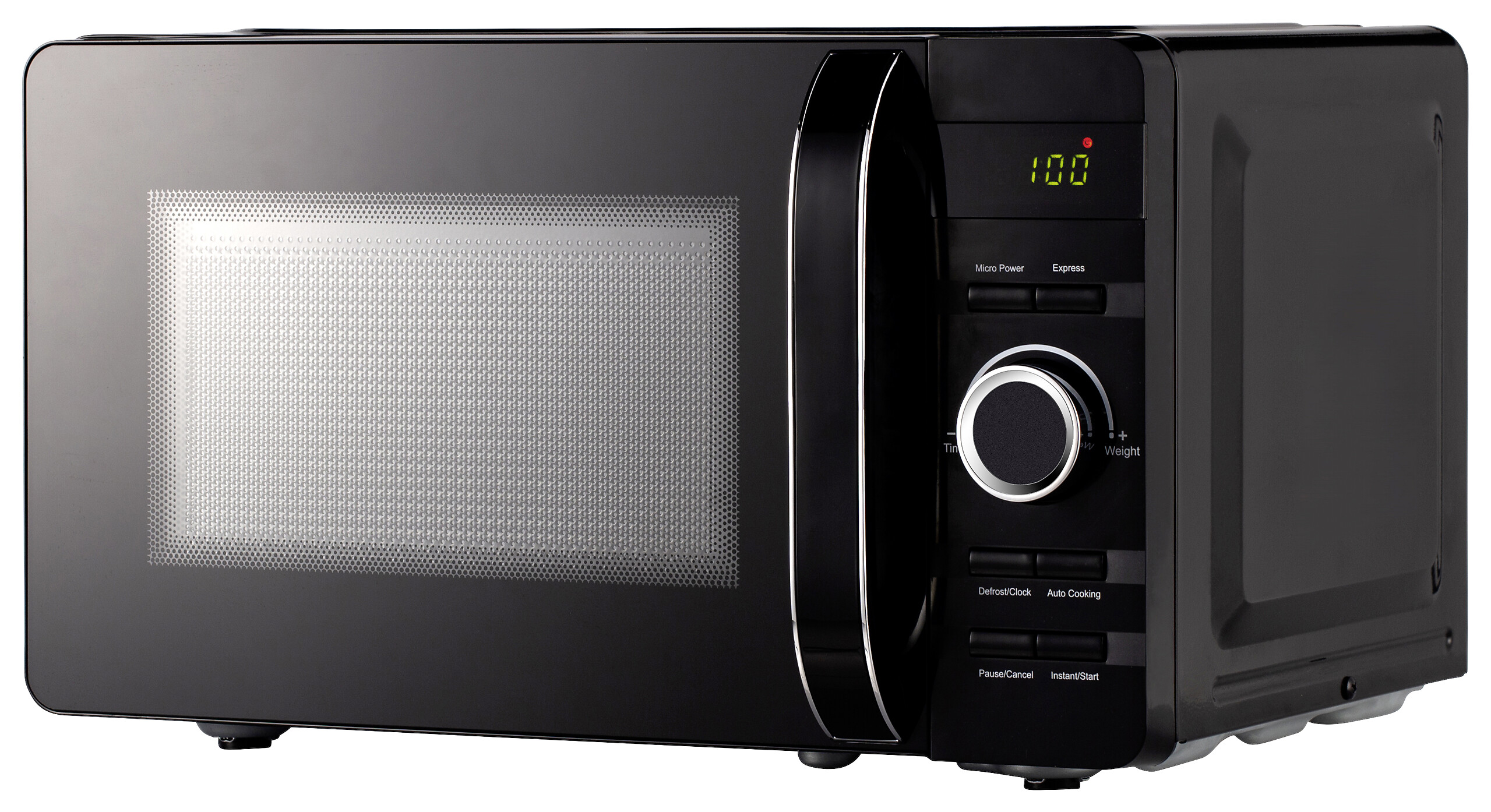 POCOline Mikrowelle 20UX39-L schwarz Metall B/H/L: ca. 34x26x45 cm ca. 20 l